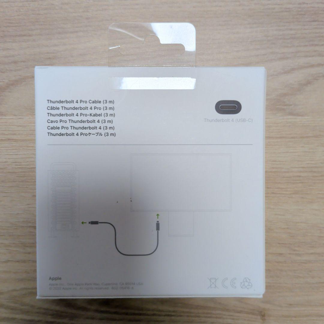 Apple Thunderbolt4 Proケーブル 3M MWP02ZA/A