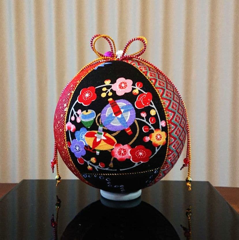 手鞠  手毬 てまりNo14 お正月 鏡餅 ハンドメイド