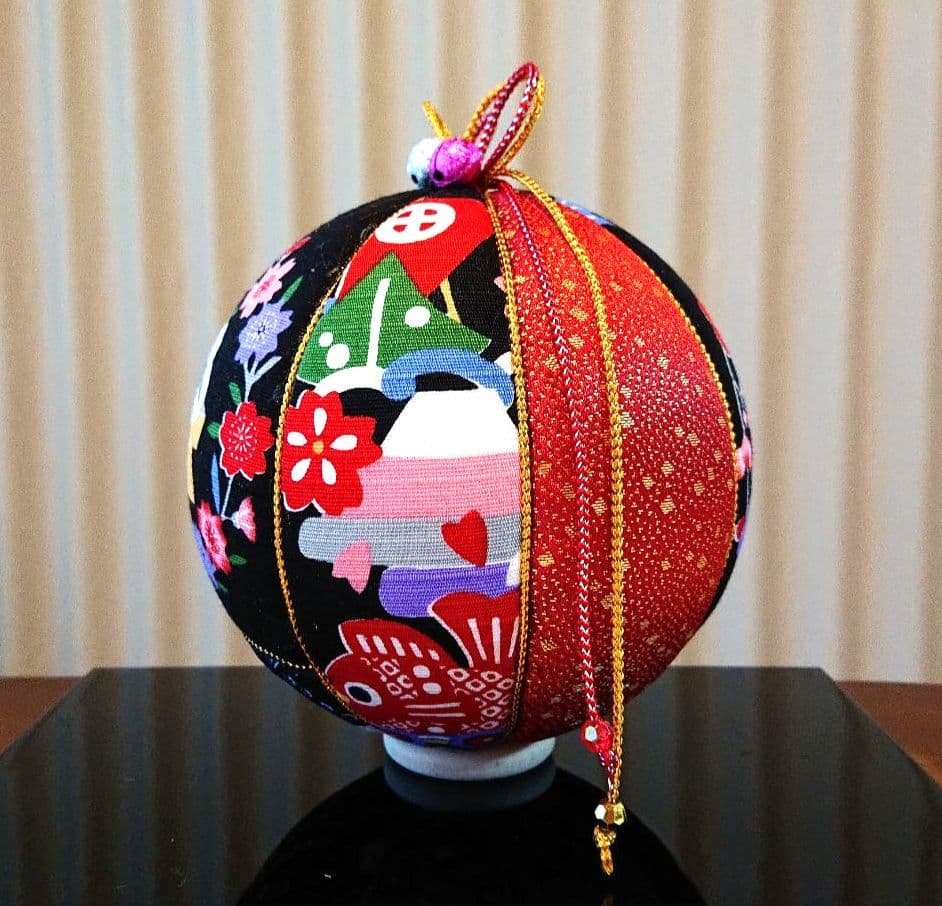 手鞠  手毬 てまりNo14 お正月 鏡餅 ハンドメイド