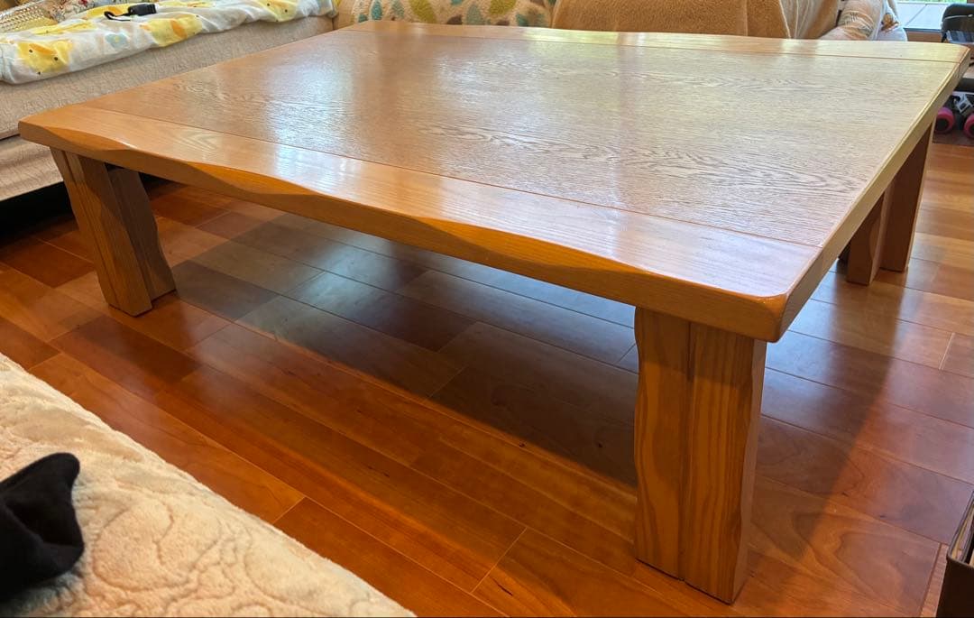 木製座卓 モダンデザイン 明るいブラウン