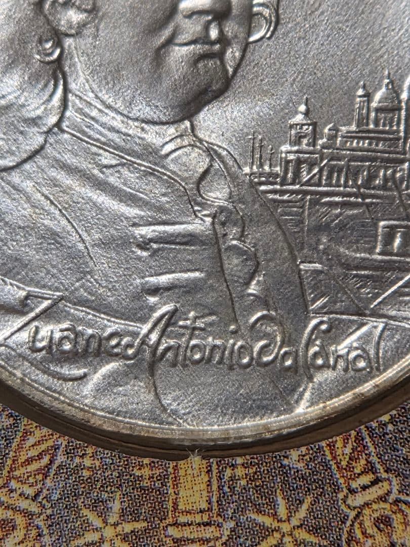 イタリア共和国　カナレット生誕300周年記念　5000リレ銀貨　1997