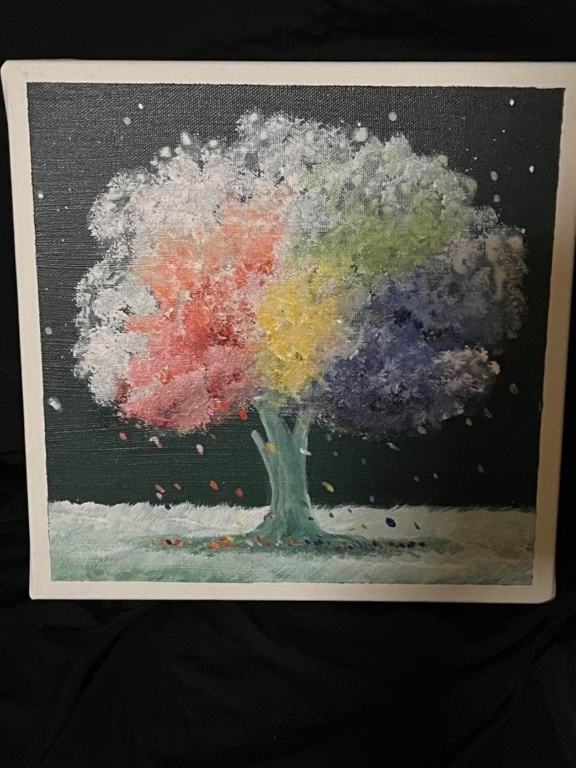 【絵画】『SerenaArt』 Rainbow Tree「虹の木」