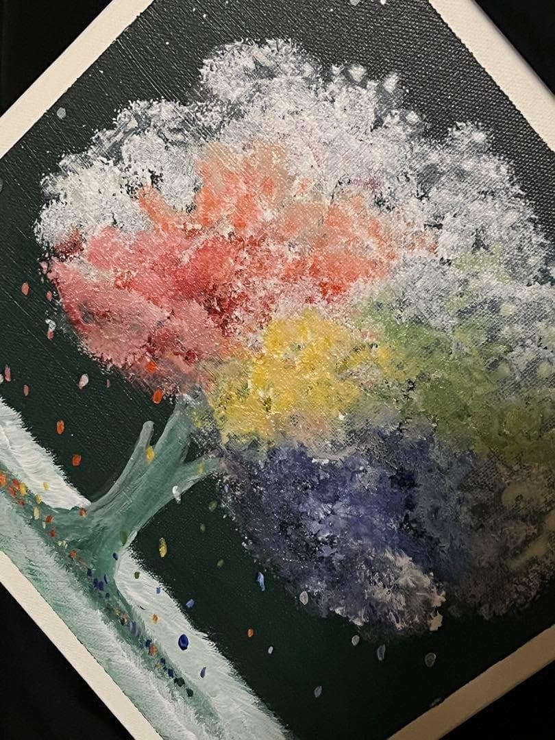 【絵画】『SerenaArt』 Rainbow Tree「虹の木」