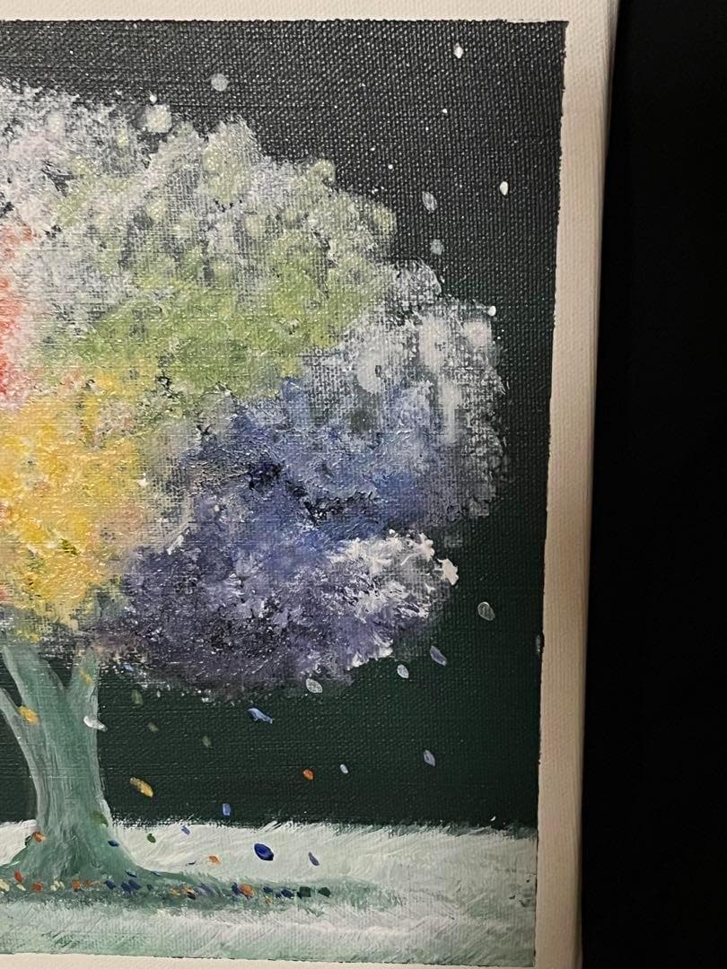 【絵画】『SerenaArt』 Rainbow Tree「虹の木」