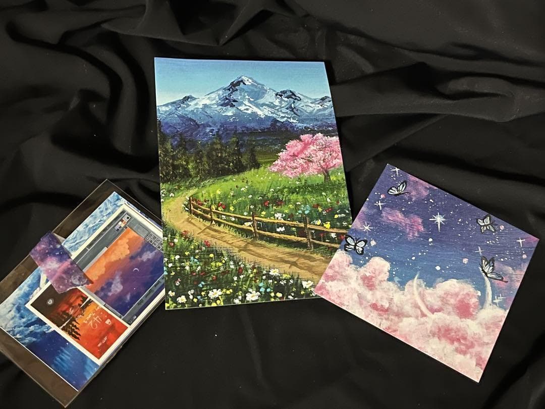 【絵画】『SerenaArt』 Rainbow Tree「虹の木」