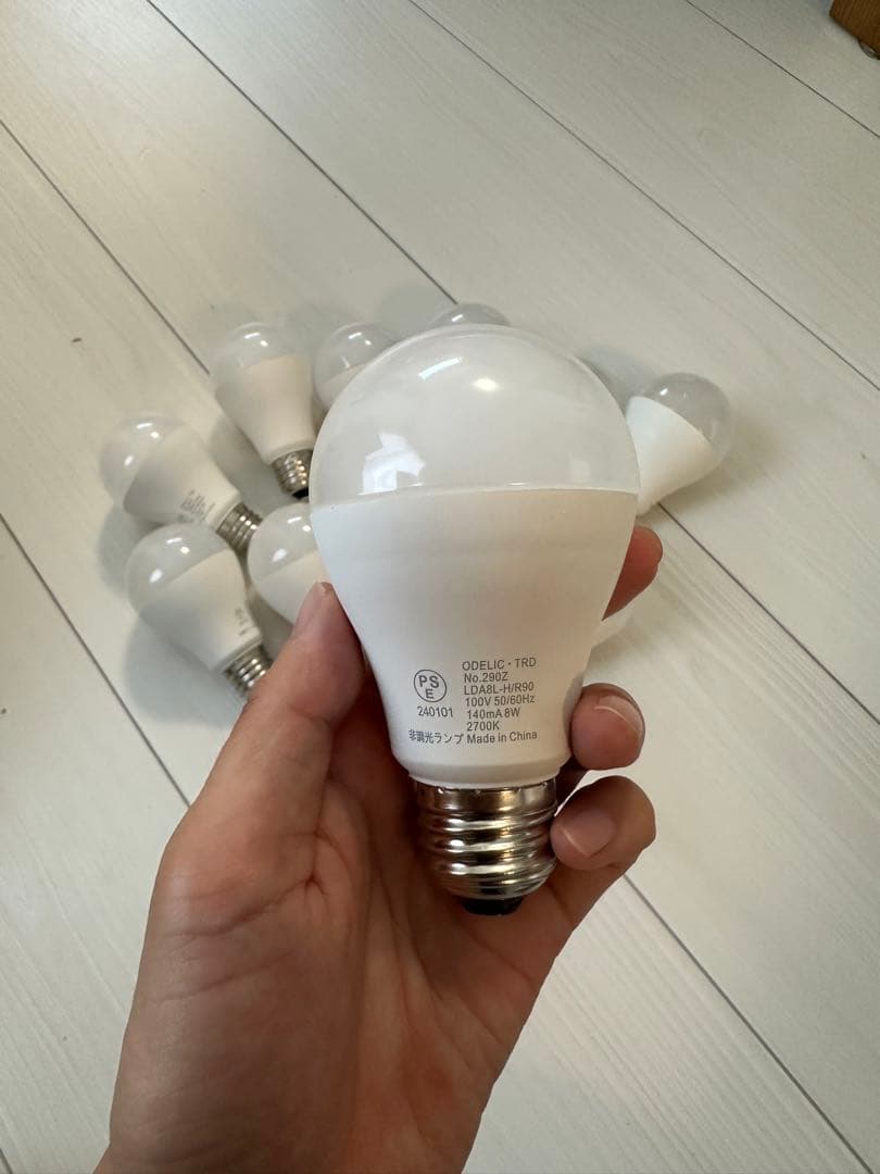 オーデリックLED電球　電球色　60W相当×11個セット