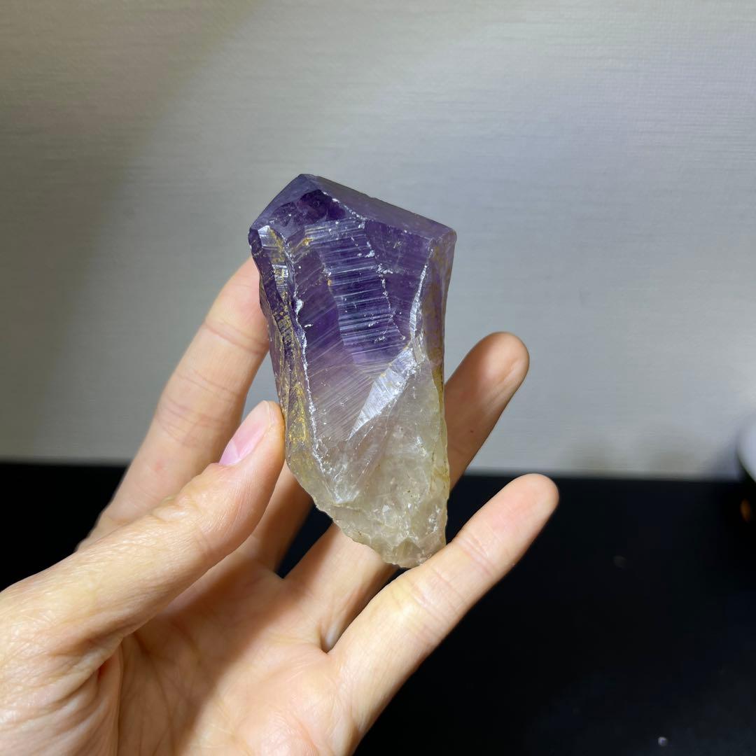 無処理　原石鉱石　ブラジル産　アメジスト　浄化　置物インテリア　540g