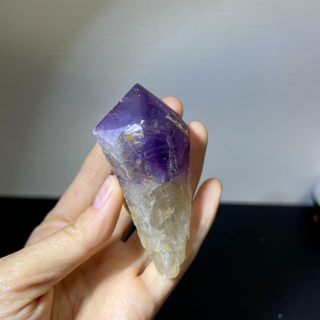 無処理　原石鉱石　ブラジル産　アメジスト　浄化　置物インテリア　540g