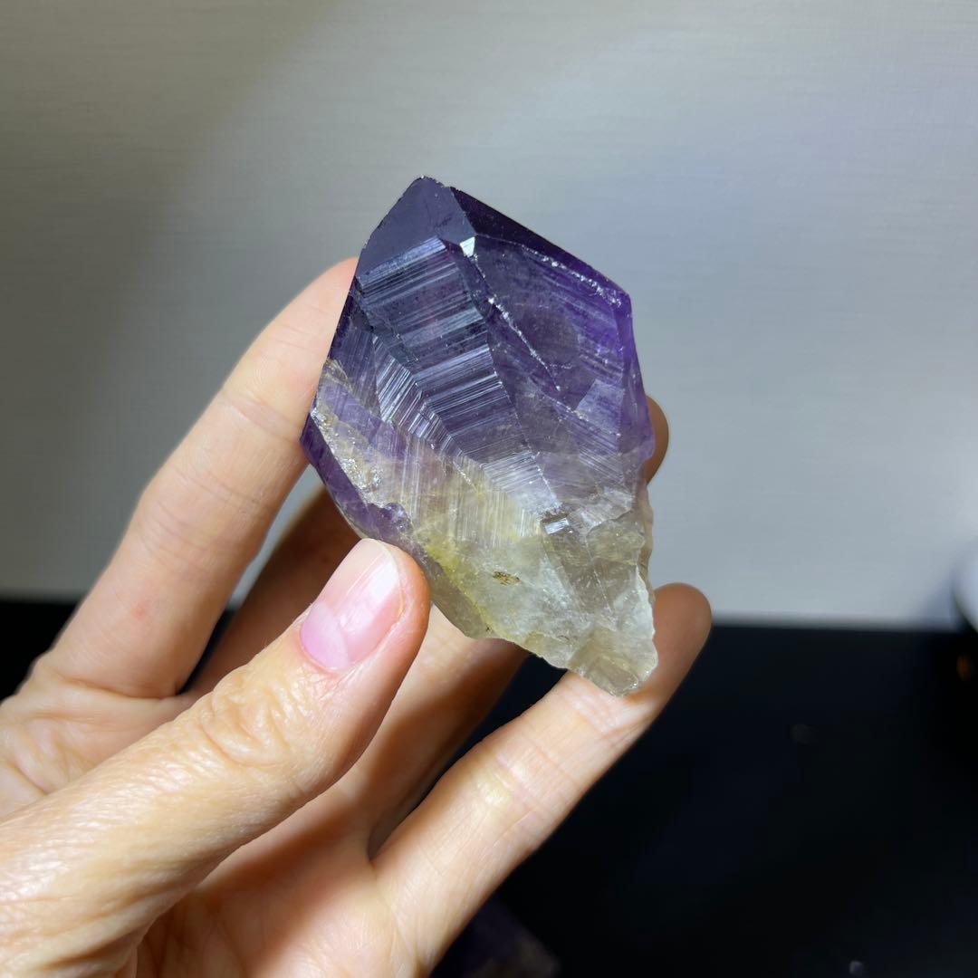 無処理　原石鉱石　ブラジル産　アメジスト　浄化　置物インテリア　540g