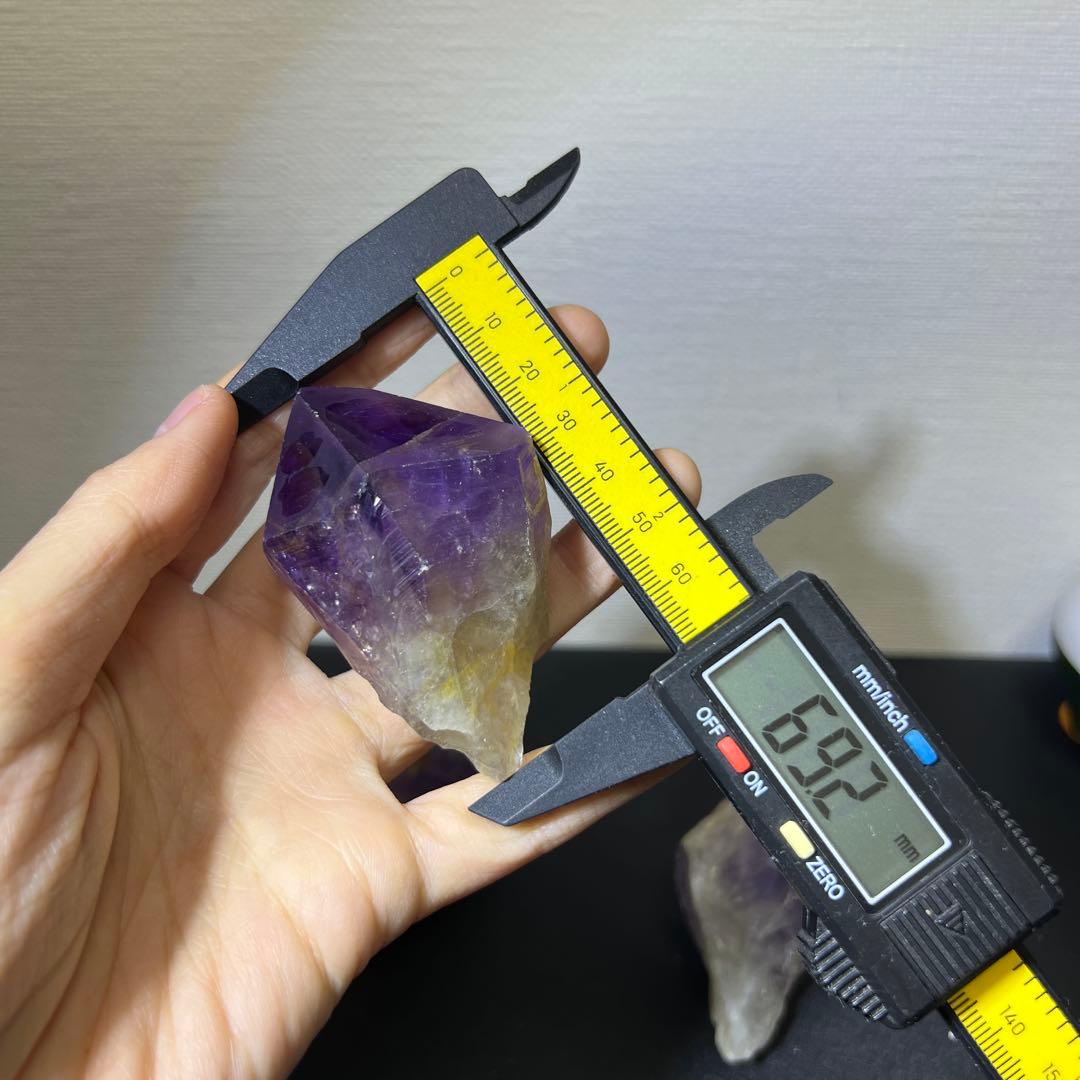 無処理　原石鉱石　ブラジル産　アメジスト　浄化　置物インテリア　540g