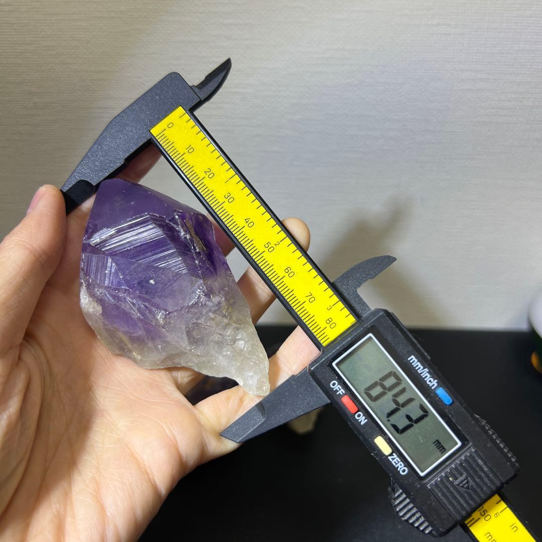 無処理　原石鉱石　ブラジル産　アメジスト　浄化　置物インテリア　540g