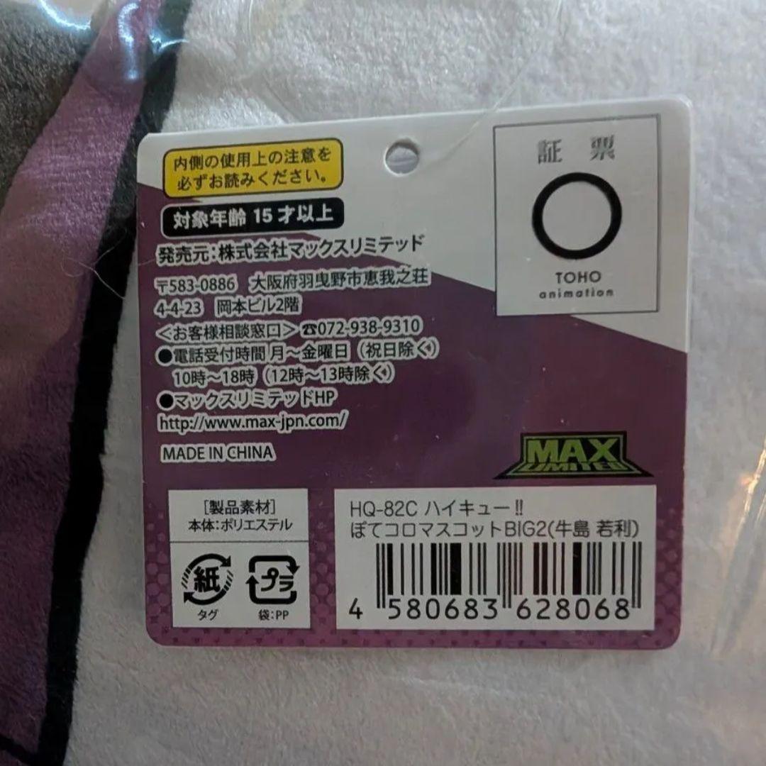 ハイキュー！！ ぽてコロマスコットBIG2 C 牛島 若利　集英社