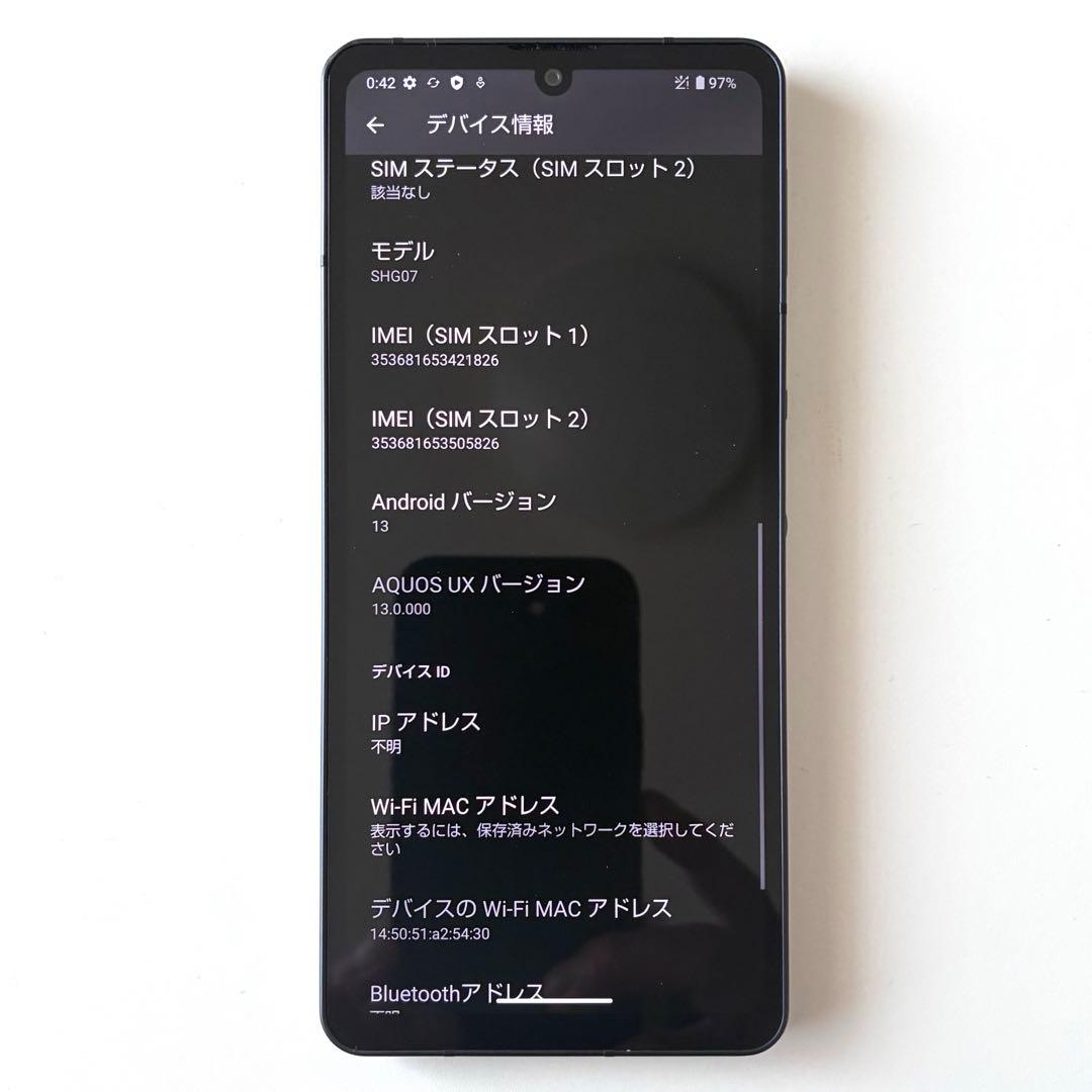 AQUOS sense6s SHG07 美品