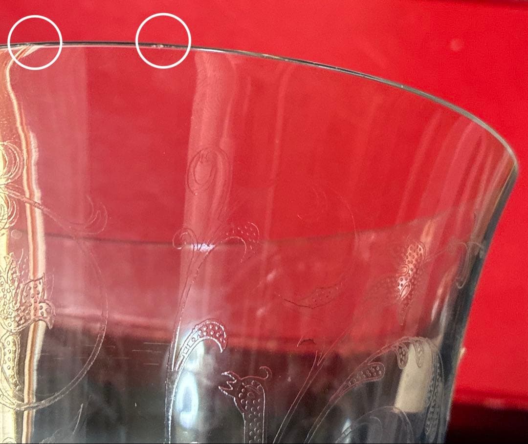 バカラ パルメ　花瓶　フラワーベース　キズあり