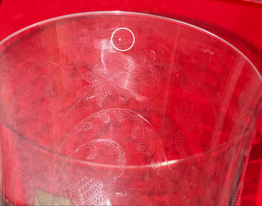 バカラ パルメ　花瓶　フラワーベース　キズあり