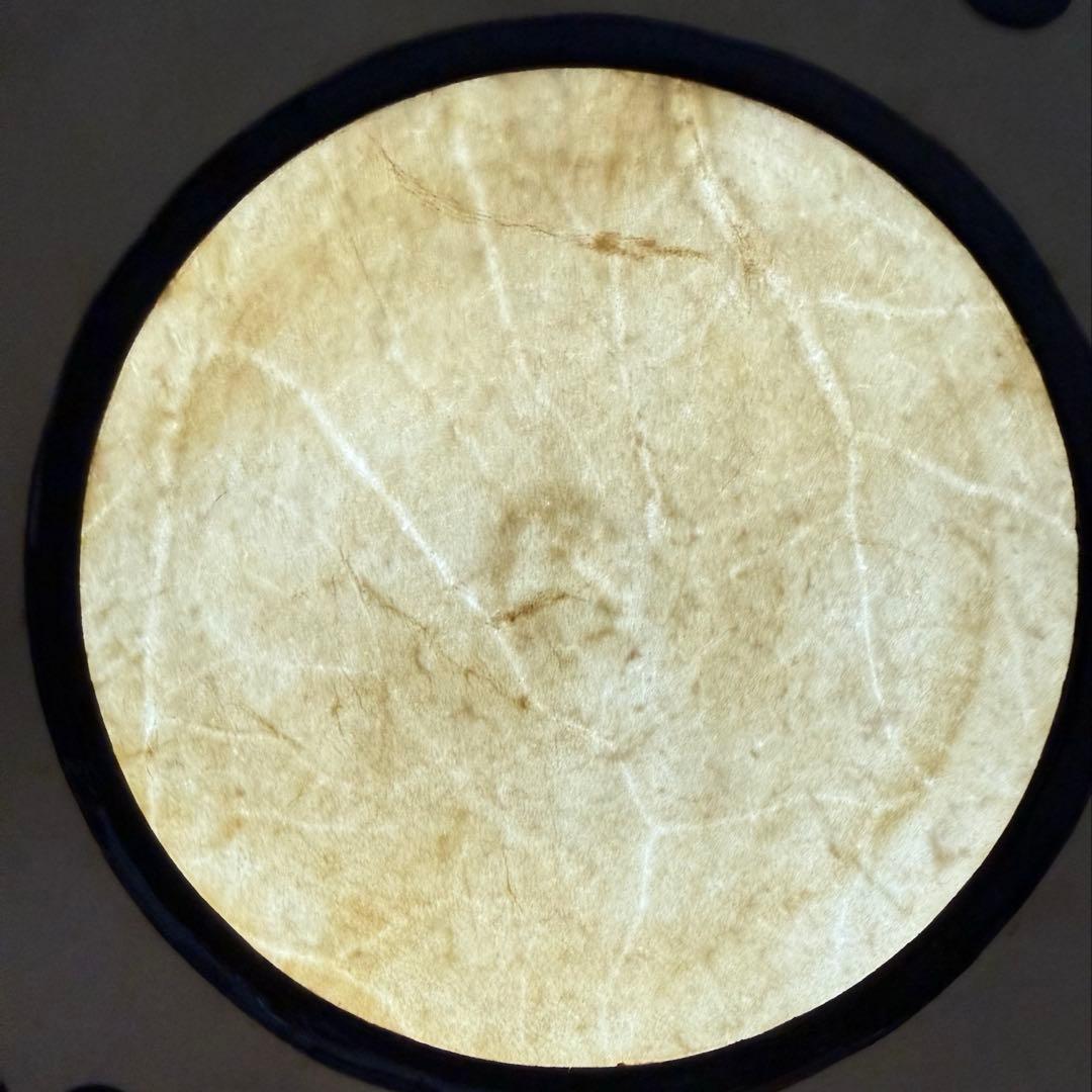 和楽器　革　小鼓　一枚　鼓　中古