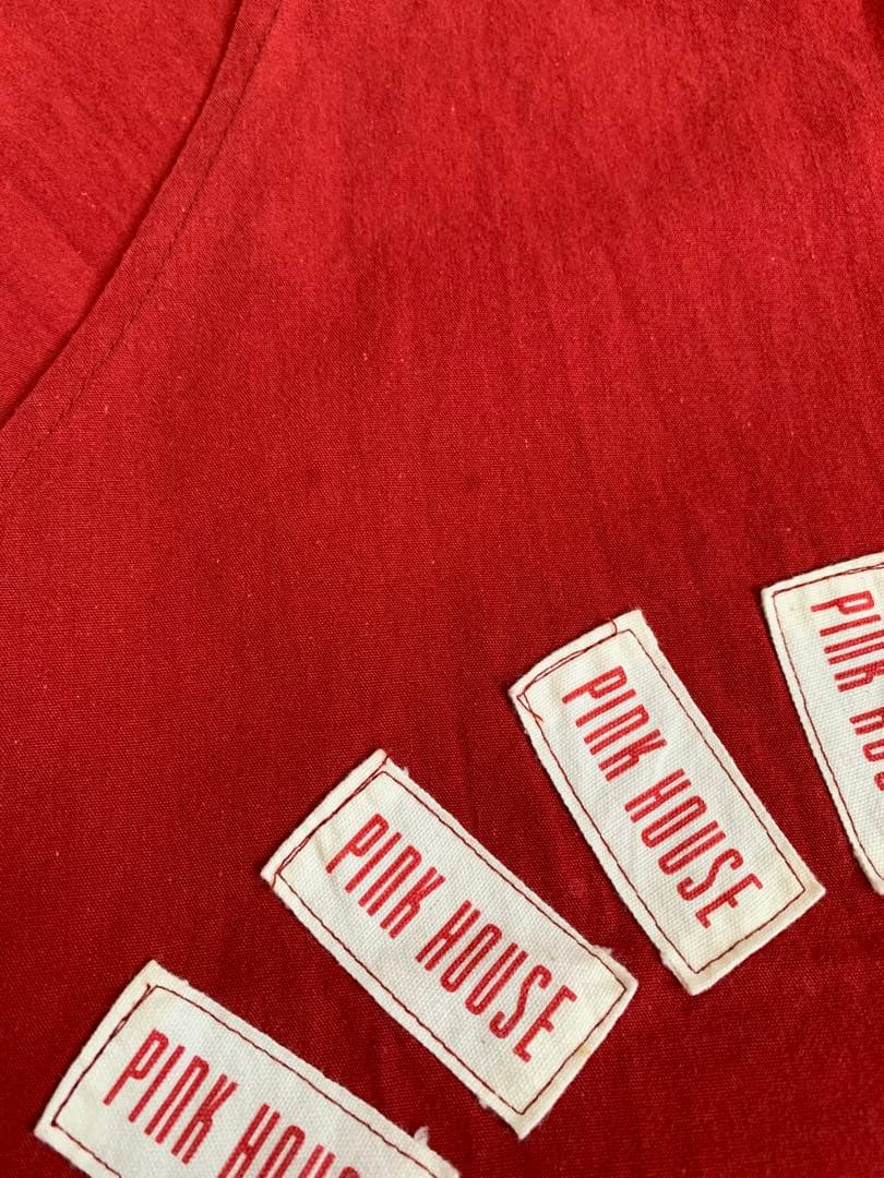 Vintage PINK HOUSE ヴィンテージ ピンクハウス ロゴエプロン
