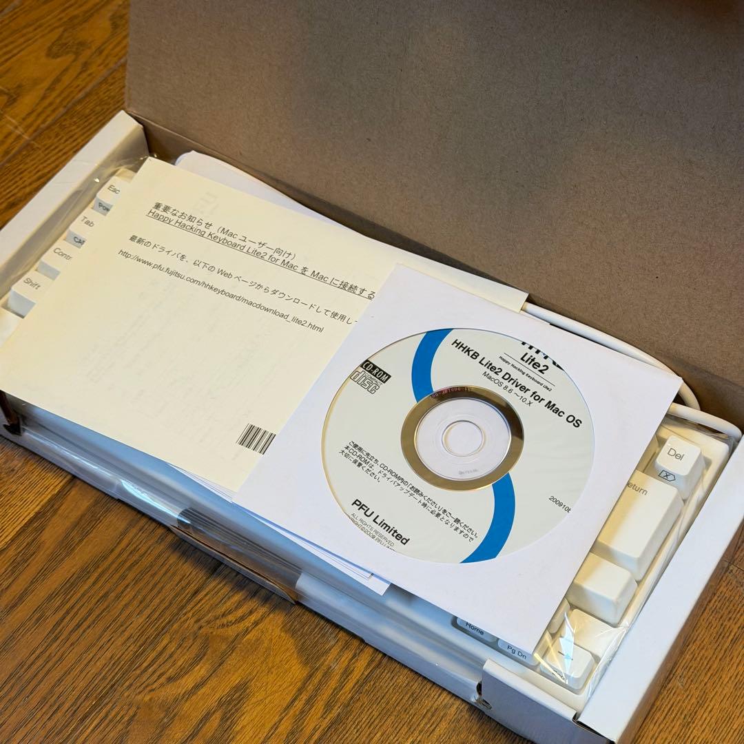 HHKB Lite2 for Mac 日本語配列 かな無刻印　ホワイト