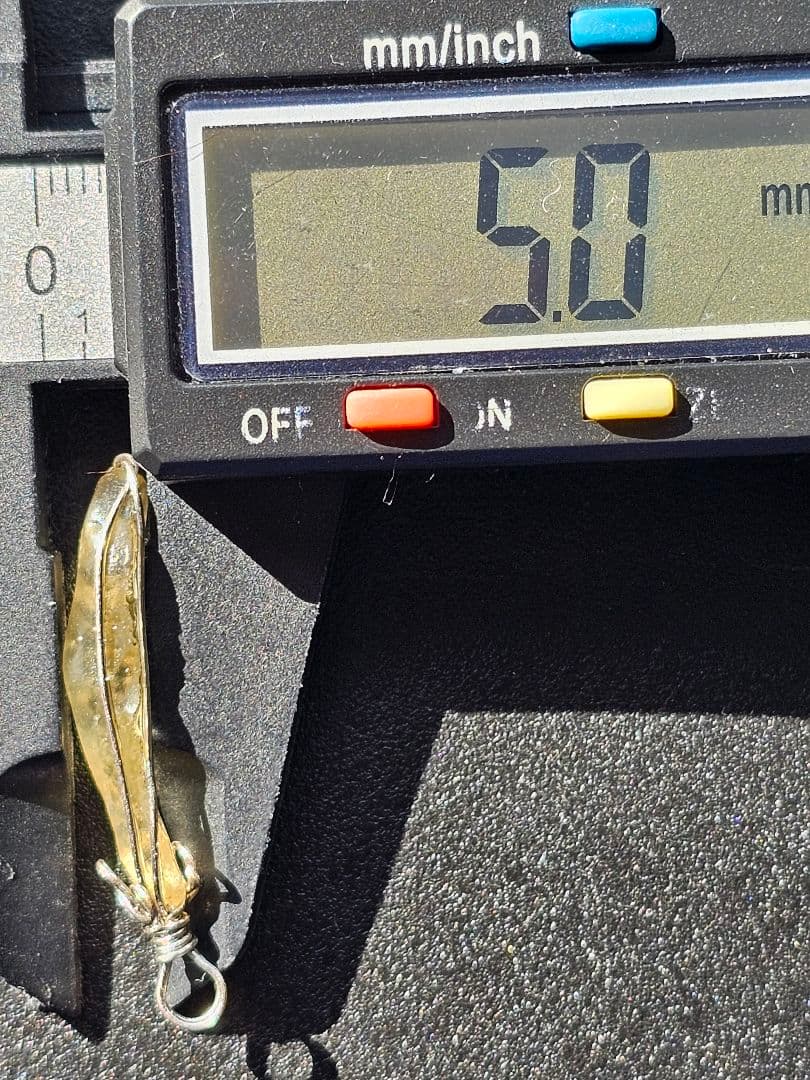 10mm　希少✴リビアングラス　ブレスレット&ペンダントトップ　インパクトガラス