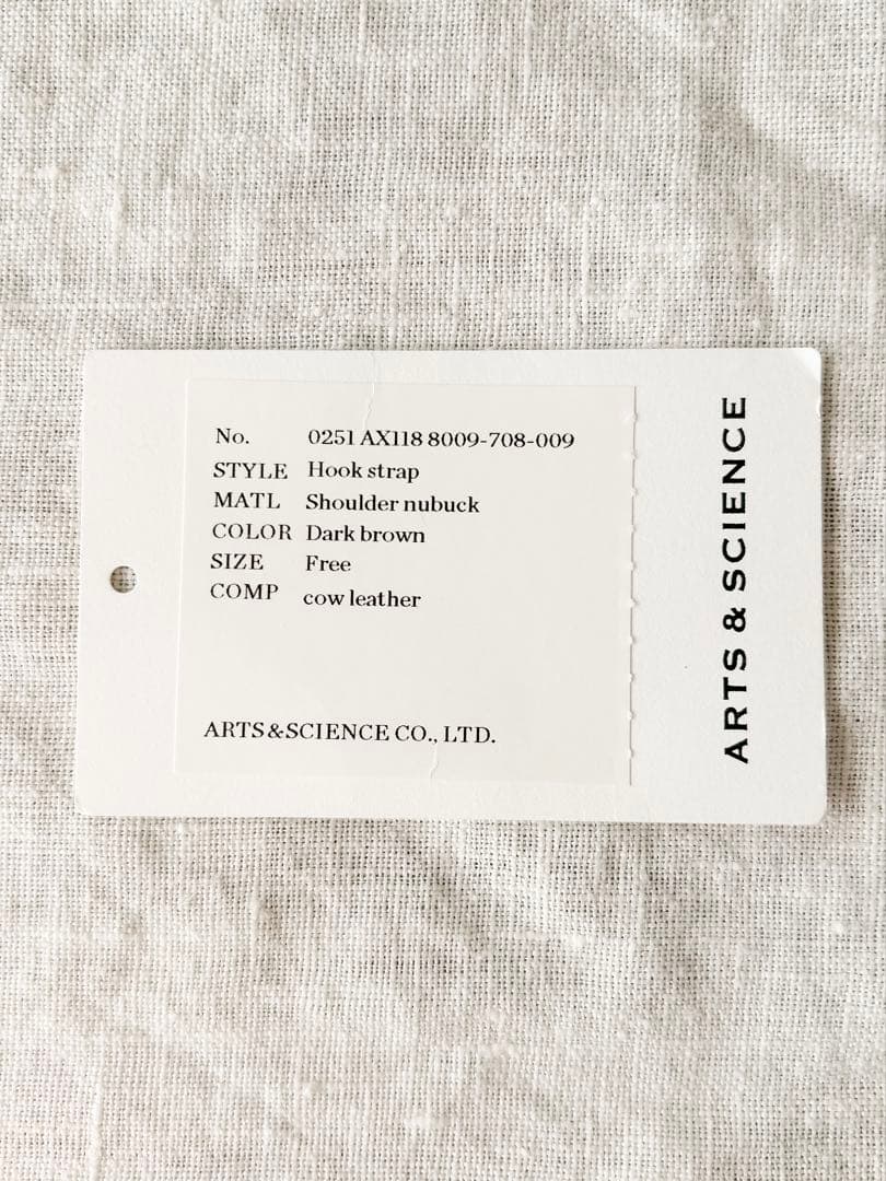 ARTS&SCIENCE/アーツアンドサイエンス レザーストラップ 新品未使用