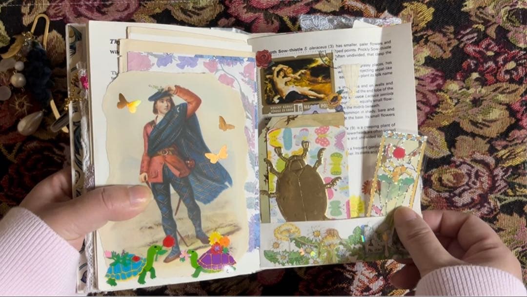 ジャンクジャーナル　おすそ分け　紙もの　コラージュ素材　ヴィンテージ