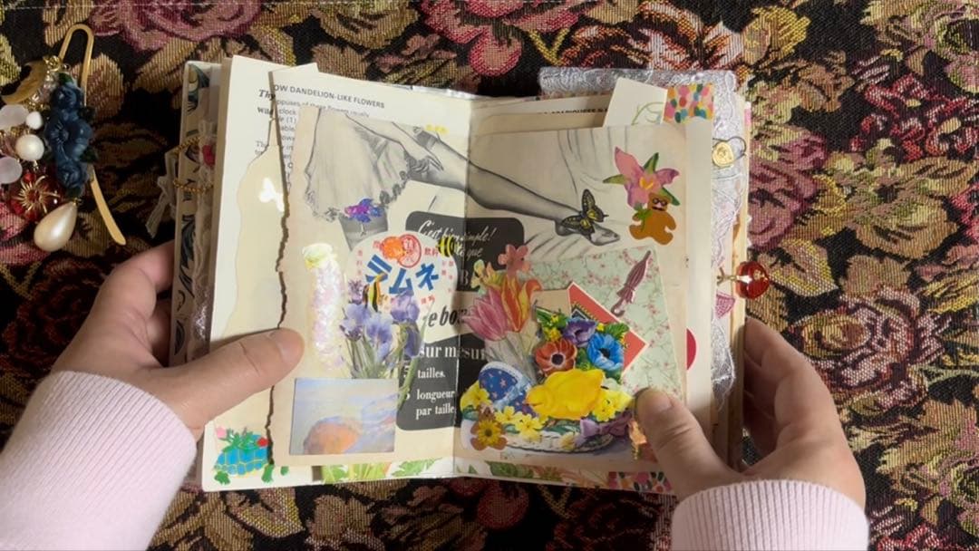 ジャンクジャーナル　おすそ分け　紙もの　コラージュ素材　ヴィンテージ