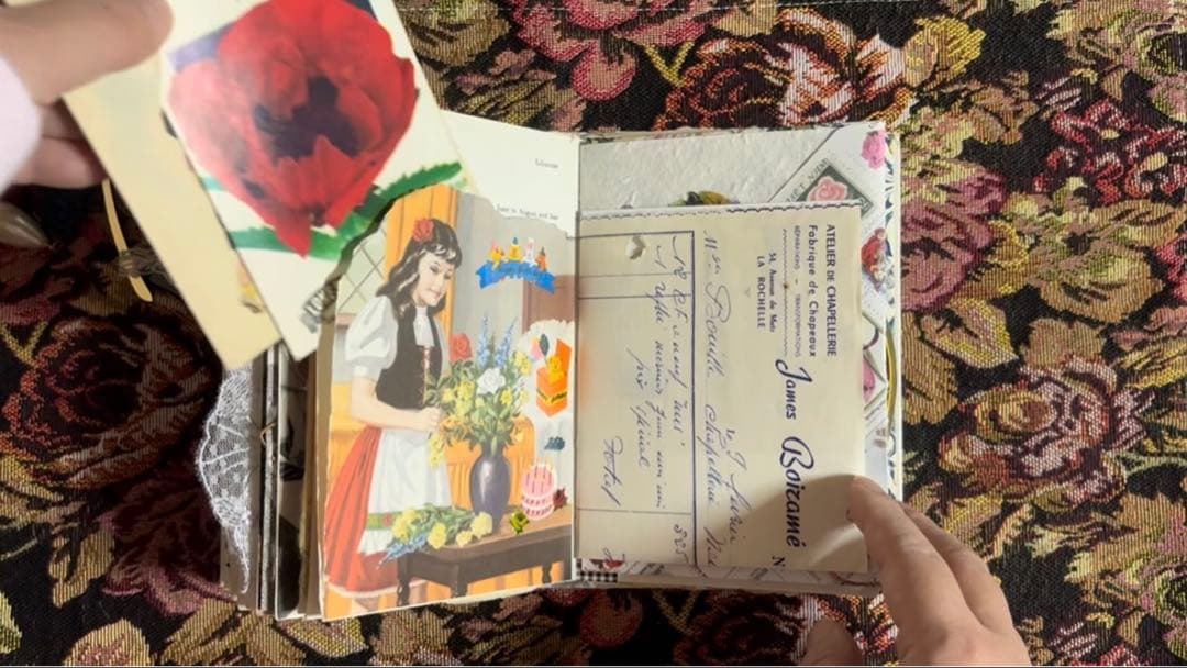 ジャンクジャーナル　おすそ分け　紙もの　コラージュ素材　ヴィンテージ