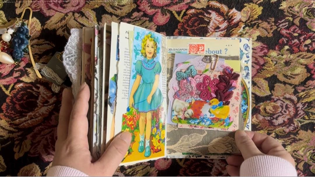 ジャンクジャーナル　おすそ分け　紙もの　コラージュ素材　ヴィンテージ