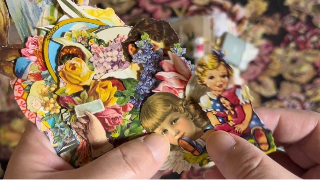 ジャンクジャーナル　おすそ分け　紙もの　コラージュ素材　ヴィンテージ