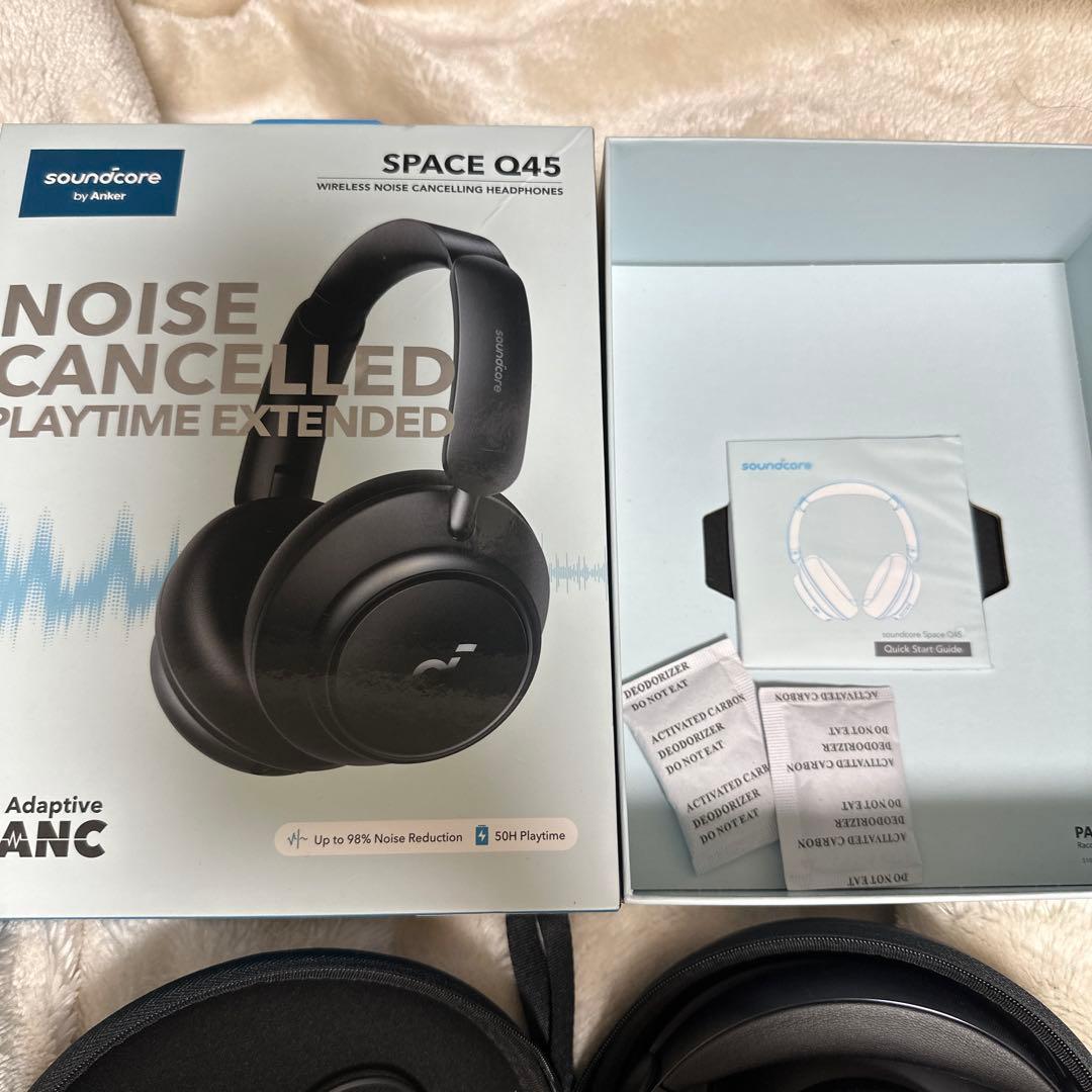 美品 Anker Soundcore Space Q45 ワイヤレスヘッドホン