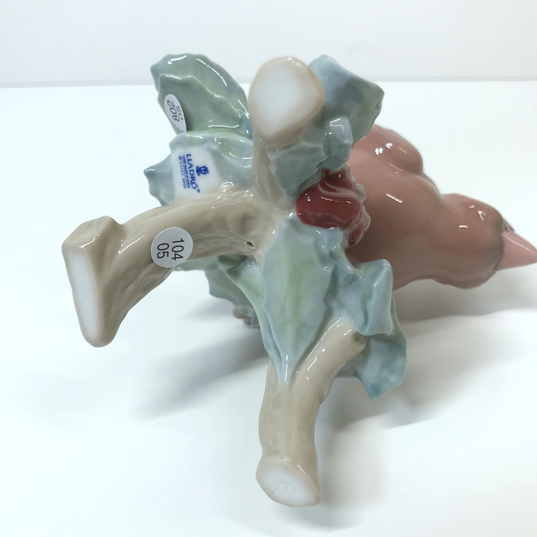 【美品/箱付き】リヤドロ パパロ カーディナル フィギュリン 鳥 8116