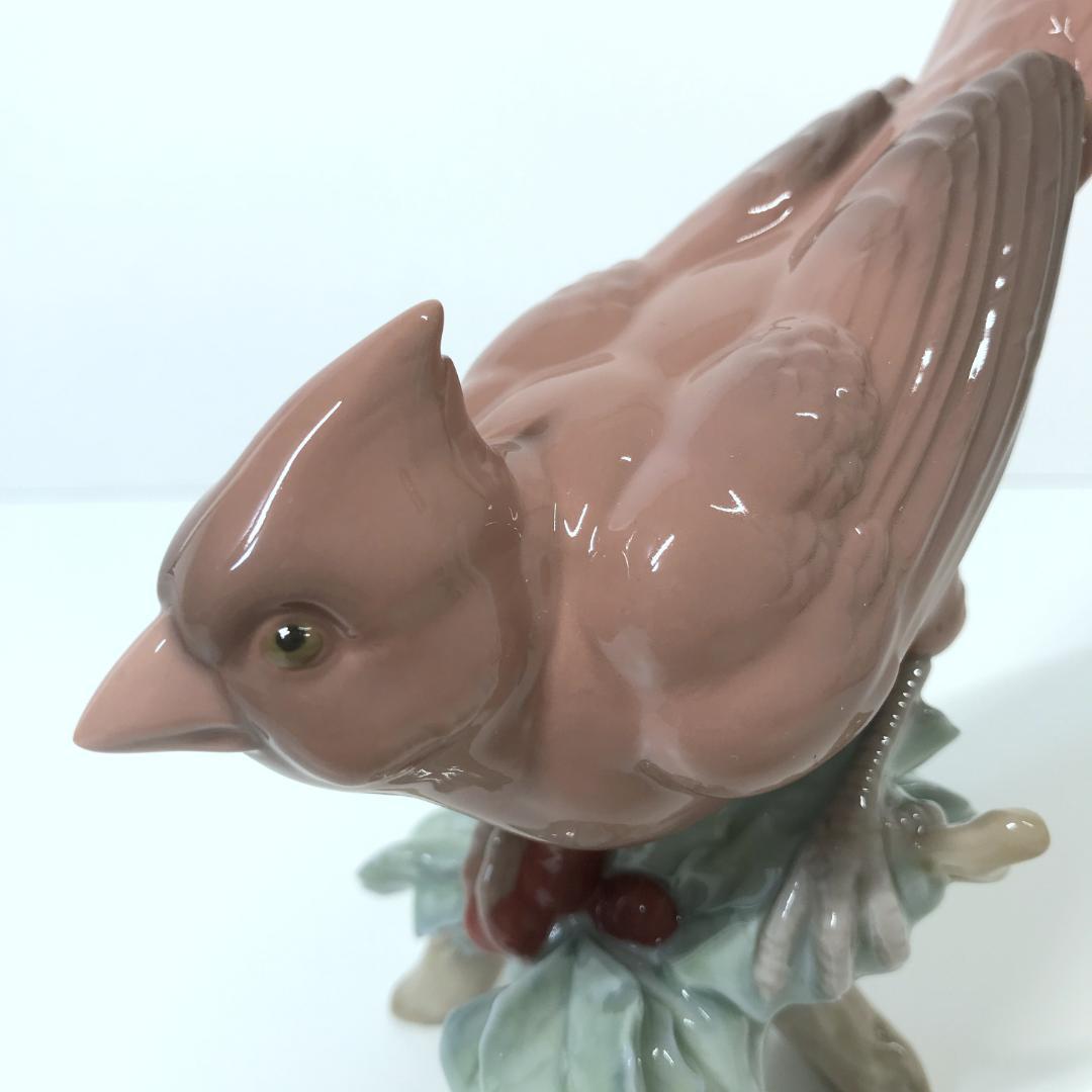 【美品/箱付き】リヤドロ パパロ カーディナル フィギュリン 鳥 8116