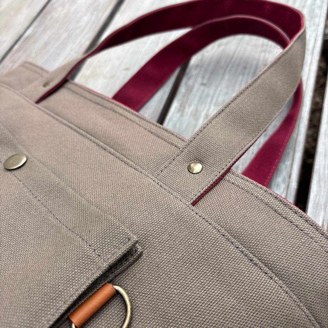 楕円形トートバッグ【倉敷帆布】