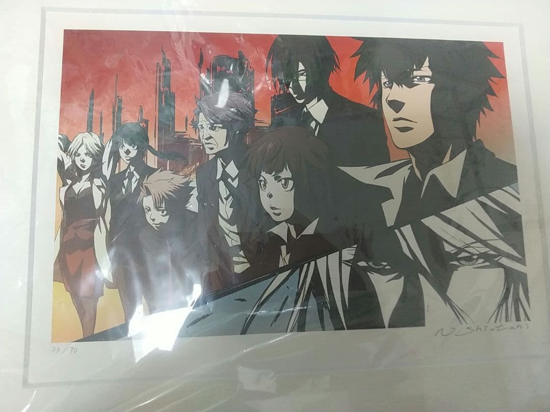 サイコパス PSYCHO-PASS 版画12 ⑫ 複製原画 塩谷直義監督 サイン
