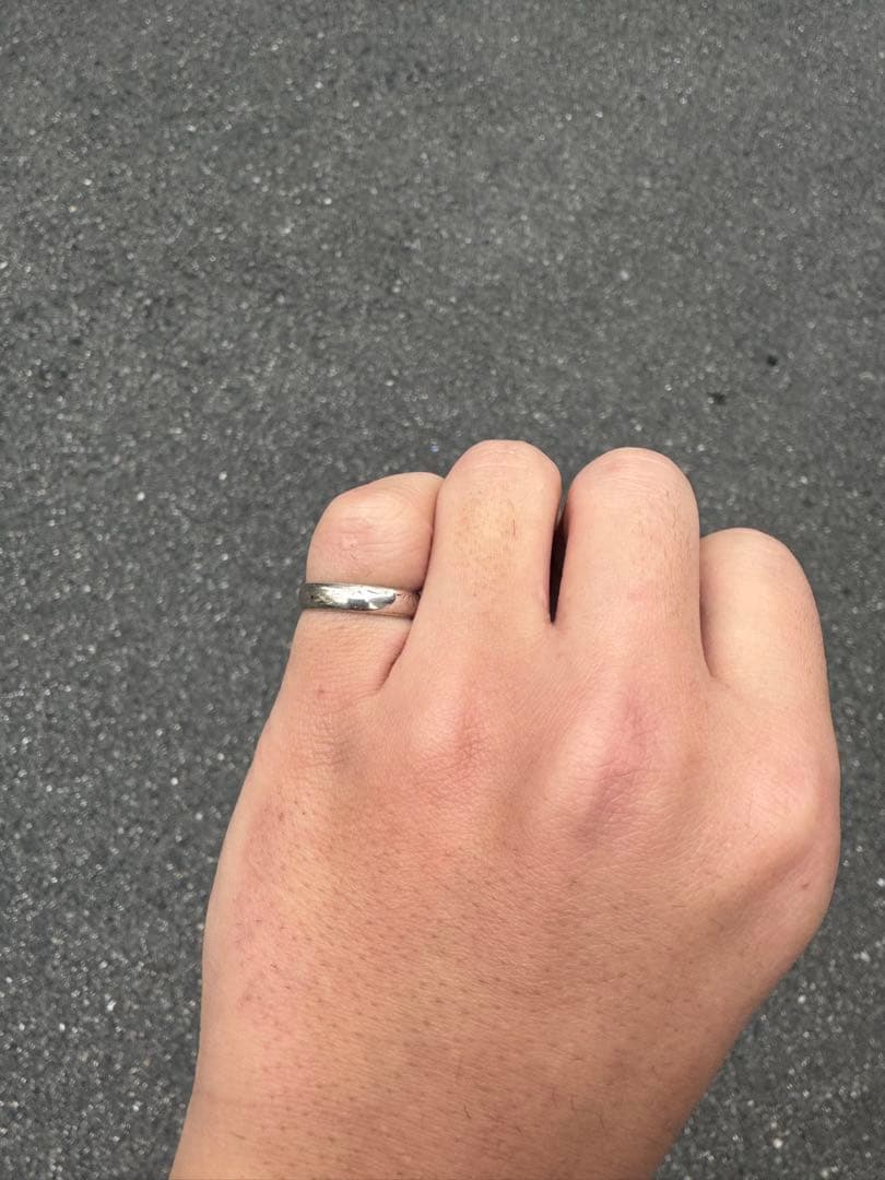 Vintage silver シルバー　アールデコ　彫金　リング　14号