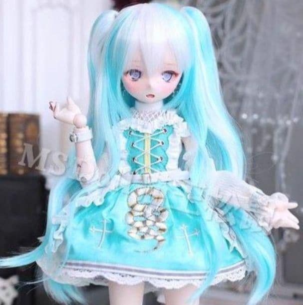 AX789 BJD 1/3 人形 ドール　用ウィッグ カツラ 耐熱 ハンドメイド