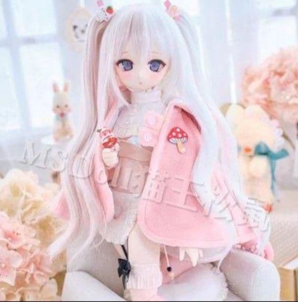 AX789 BJD 1/3 人形 ドール　用ウィッグ カツラ 耐熱 ハンドメイド