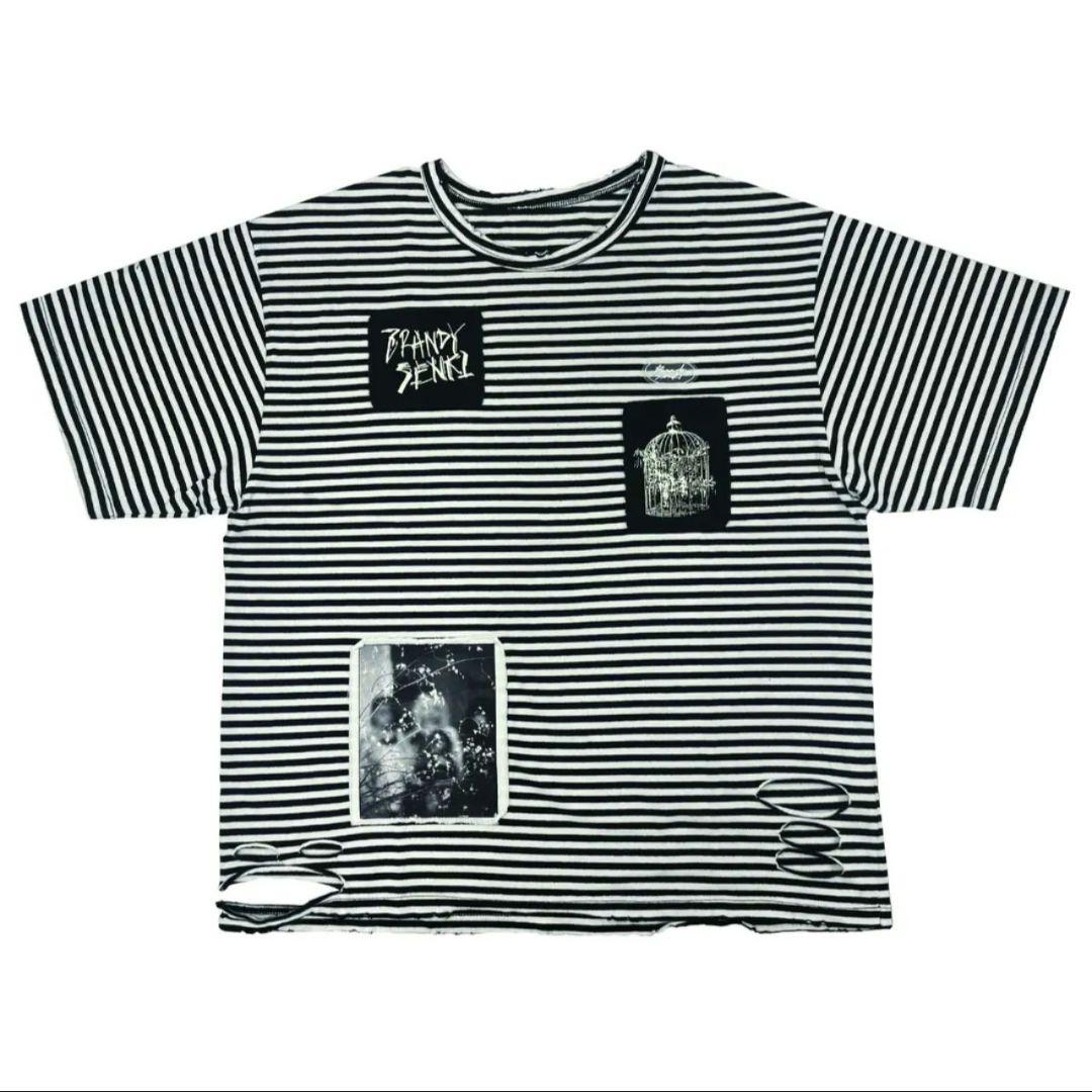 ブランデー戦記 ダメージボーダーTシャツ 蓮月