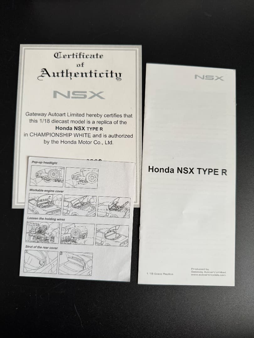 ミニカー Honda NSX TYPE R 1/18 Autoarto