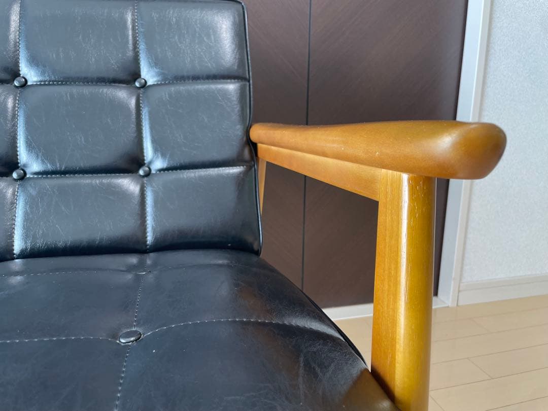 カリモク60 Kチェア　2シーター　スタンダードブラック