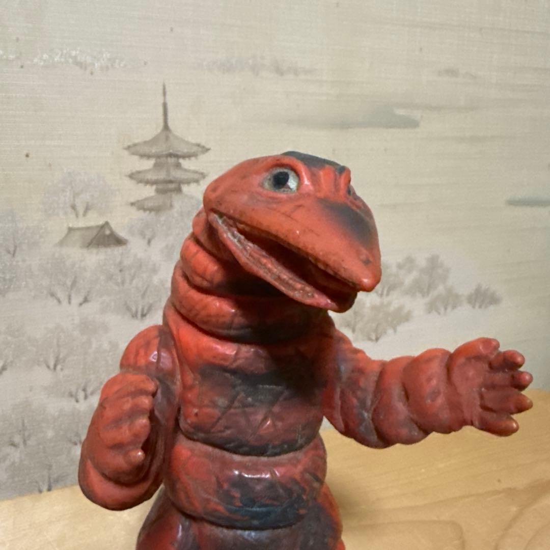 【ブルマァク】完品　テレスドン フィギュア ソフビ ウルトラマン怪獣 当時もの