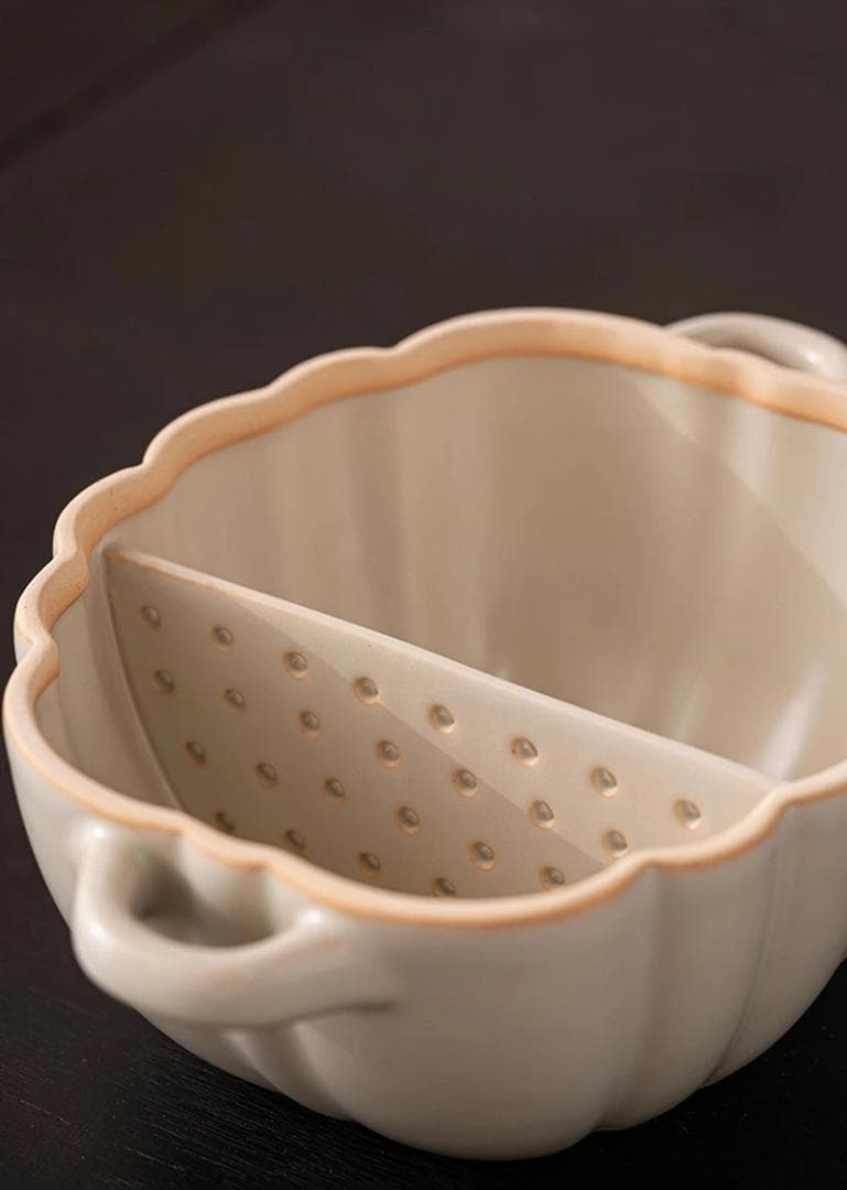 茶さじ付き 土鍋 両手鍋 セラミック 本製】仕切り鍋 調理鍋 フタ付き 万能鍋