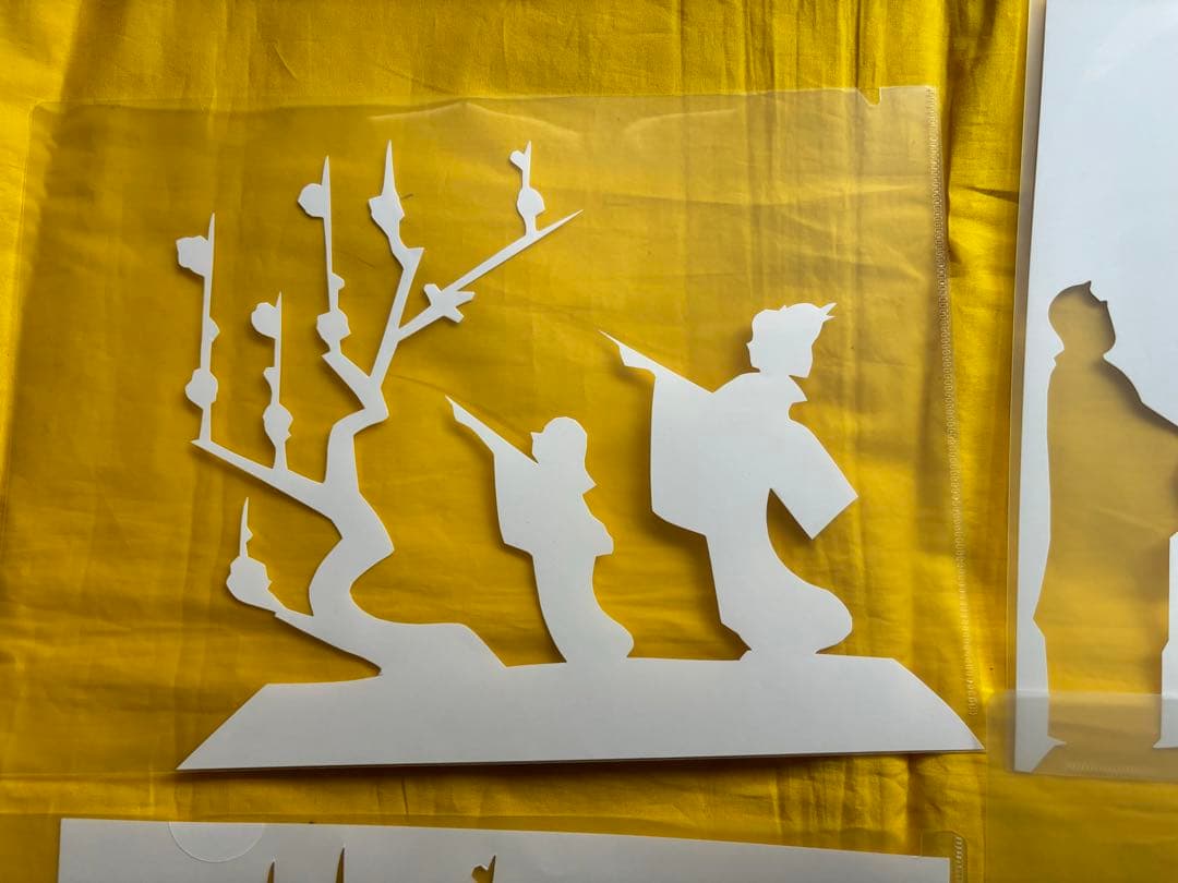 三代目林家正楽 師匠　 寄席紙切り　銘「湯島の白梅」