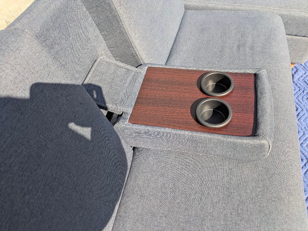 3人掛けソファベッド＋オットマン付き 状態良好のグレー系