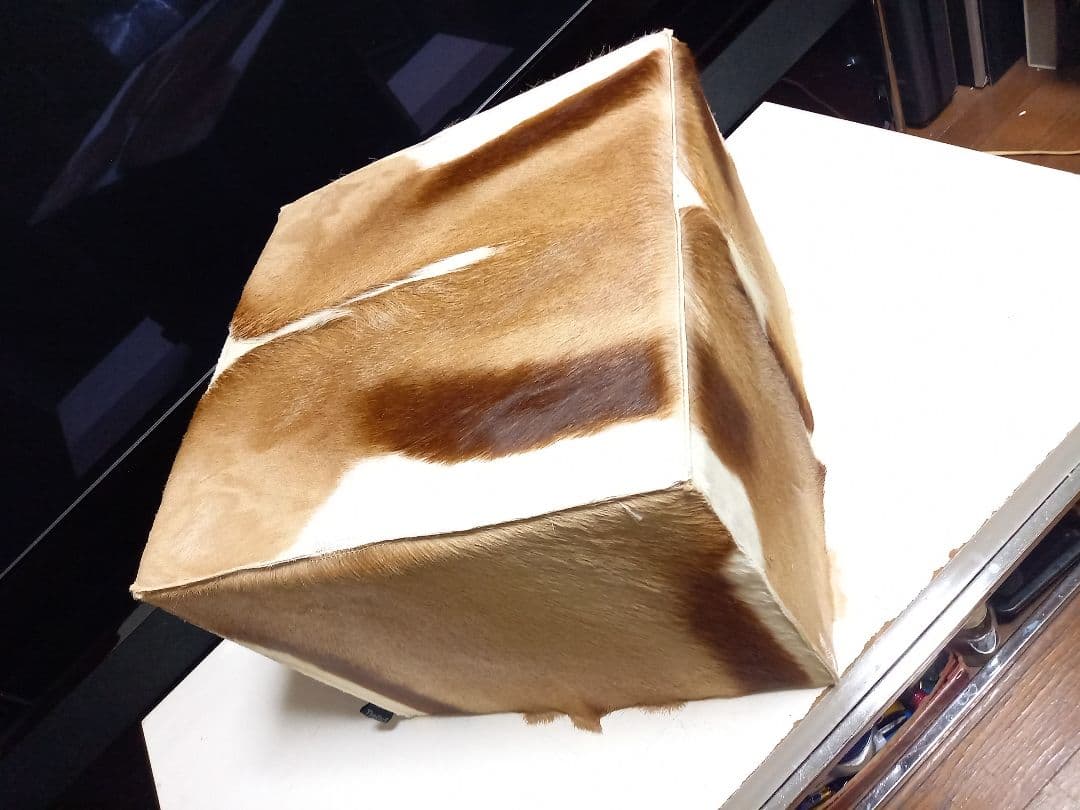 希少　メゾン　テルガス　フランス製　ガゼル　毛皮　スツール　ボックス