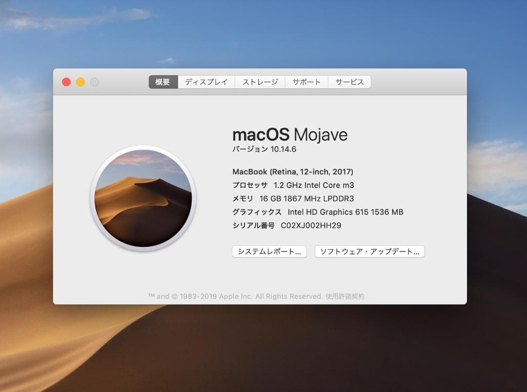希少モデル Macbook 12インチ 2017 メモリ16GB増設
