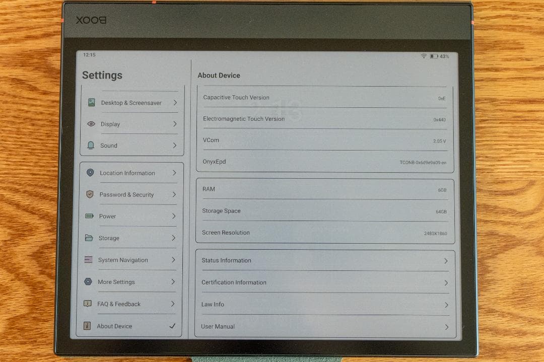 BOOX NoteAir4C グリーンケースセット＋替芯未使用