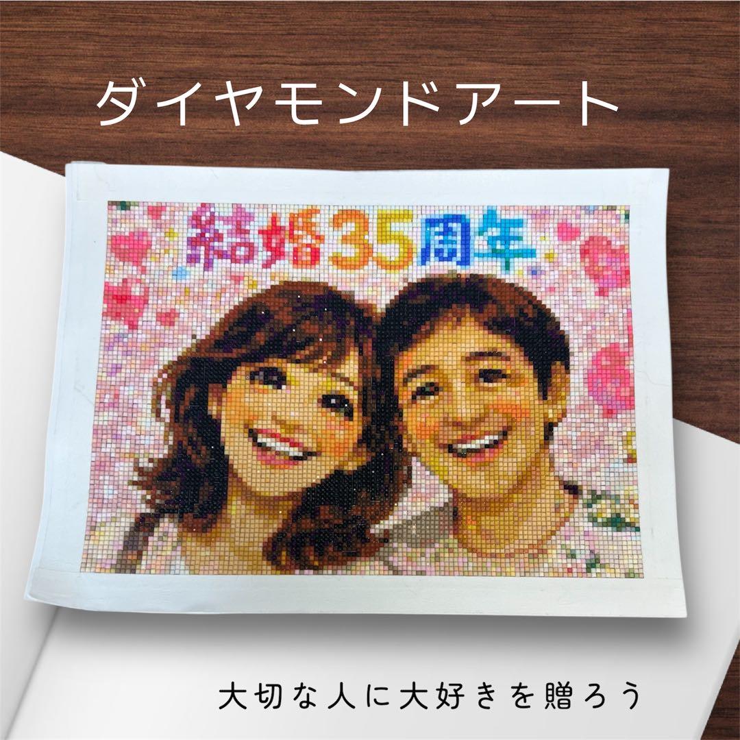 似顔絵ダイヤモンドアートキット A4サイズ（最大2人）