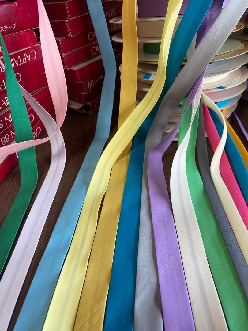 大量　パイピングテープ　バイヤステープ　34巻ハンドメイド材料