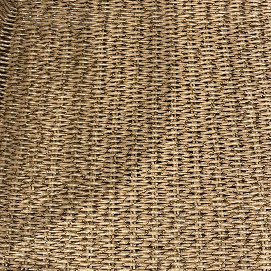 【大訳あり】シンセティックラタン×チーク無垢材モダンチェア　通常88,000円が